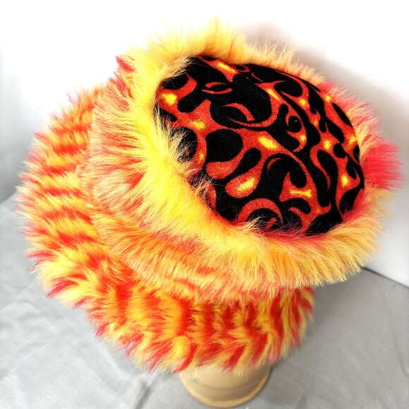 70's Style Fur Pimp Honey Hustler Sugar Baby Bucket Hat - Picture 4 of 15